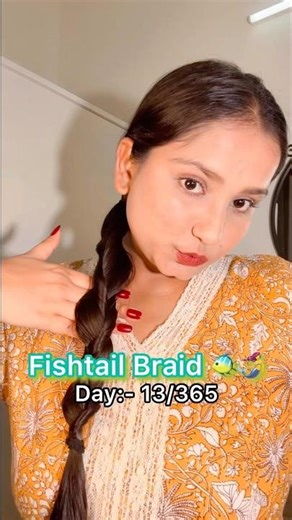 Day 13 | Fishtail Braid Hairstyle ✨ 365 Days of Hairstyles Challenge