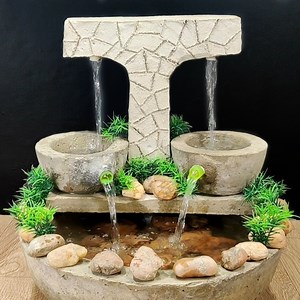 5.1M views · 38K reactions | Beautiful rock style waterfall fountain water fountain making at home | M garden | Facebook