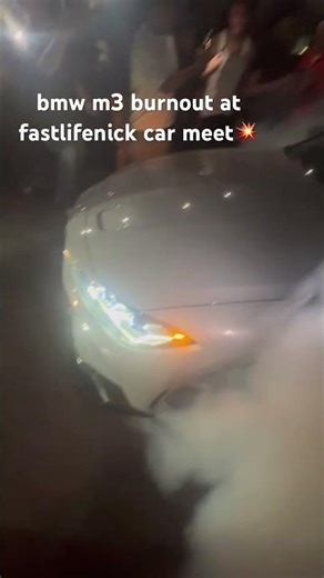 BMW M3 burnout at fastlife nick car meet AZ #fastlifenick #srtlen #fastlife #bmw #bmwm3