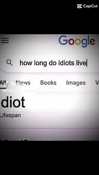 Duración de vida de los idiotas: meme divertido