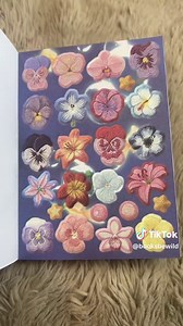Adorable Sticker Book with Faux Embroidery Style