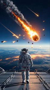 14K views · 175 reactions | ☄️ The Final Impact A powerful cinematic moment — an astronaut witnessing a meteor strike from space. #MeteorStrike #AstronautFootage #CinematicReels #VEo3 #SpaceDrama #ViralFeed #SciFiVisuals #AIAnimation #FacebookReels #BreakingReality | Space AstroVision | Facebook