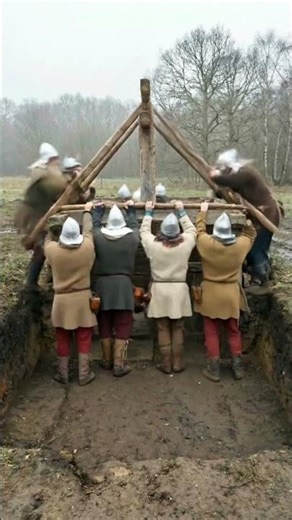 Anglo Saxons Built This House in Seconds ⚒️ Fast Timelapse