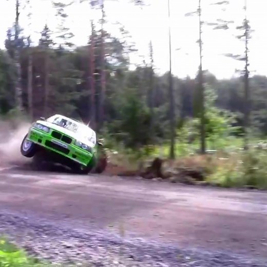 BMW Rally Car on the Limit