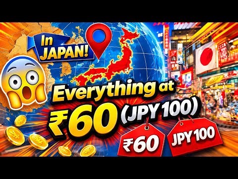 Everything at ₹60 in Japan?! 😳| 100 Yen Store Tour | 1 dollar shop tour| Cheapest Shopping in Japan😳