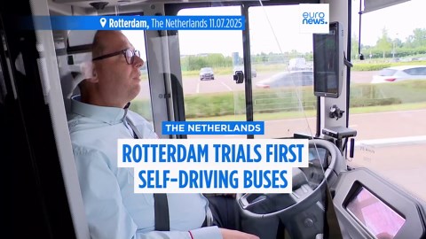 The Netherlands trials first self-driving bus on route to Rotterdam The Hague airport