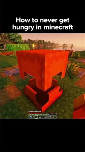 How to Never Get Hungry in Minecraft 💀 | Minecraft Shorts