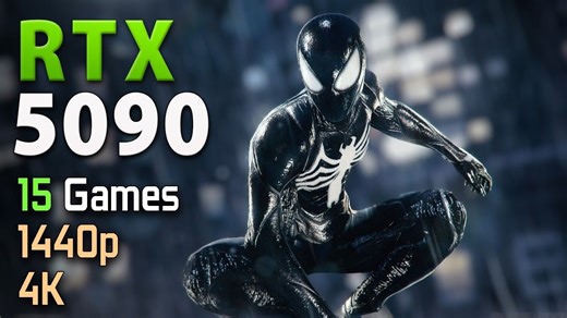 【4K60帧】RTX 5090 + R7 9800X3D | 1440p和4K分辨率15款游戏测试 | 作者：BENCHMARKS FOR GAMERS