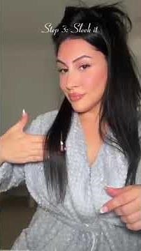 Glossy, frizz-free hair in minutes with Garnier Fructis Sleek & Stay serum! Talent: @mariayousif_