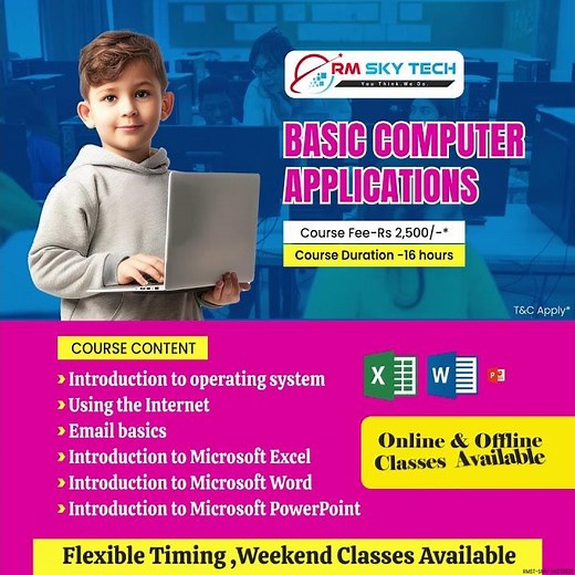Basic Computer Application Course | RM Sky Tech || Pondicherry