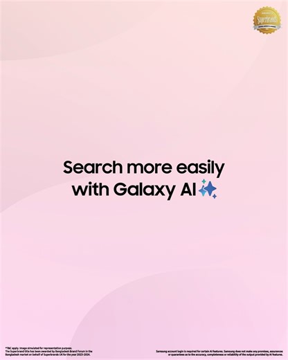 Spotted something quirky? Bid adieu to typing and welcome a new way to search. With Galaxy AI, finding what you need takes just seconds. Just circle it and find it! Learn more: https://www.samsung.com/bd/ | Samsung