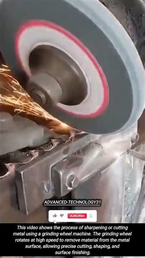 Metal Cutting and Grinding Process Using a Grinding Wheel Machine !! #innovation #tool #grinding