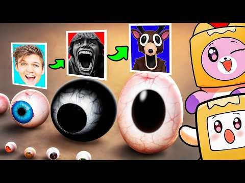 EYEBALL SIZE COMPARISON?! (WHICH IS THE BIGGEST?!)