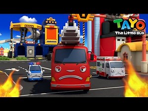 Go Go! Rescue Team Heroes🔥 l New Brave Rescue Team Song l Safety Song for Kids l Tayo the Little Bus