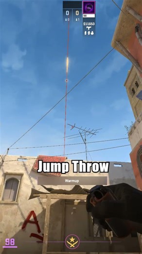 #cs2 Mirage Tips: B to A Fake Smoke Lineup #counterstrike #gaming #cs2smokes #csgo #shorts
