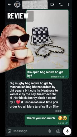 Review... For order DM or WhatsApp 03401486222 #viral #handmade #review #foryou #meme