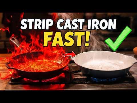 Remove Rust and Old Seasoning from Cast Iron Naturally