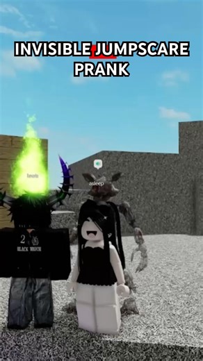 INVISIBLE JUMPSCARE PRANK 💀 #roblox #gaming