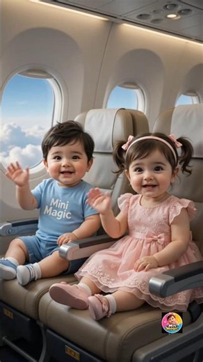 Papa Ki Pari Aur Mini Magic Ki Flight!😂✈️| Funny Baby Comedy #Shorts #ai #funny #viral #papakipari