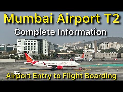 Mumbai Airport Terminal 2 Full Tour | Airport Entry to Flight Takeoff Complete Information