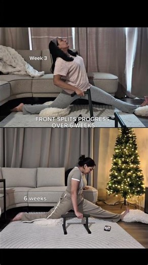 Front Splits Progress After 6 Weeks🤸🏻‍♀️