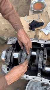 DIY Engine Repair: Accurate Bearing Clearance Measurement Using Plastigage #diy #howto #engine #shorts #learning #reels | Auto Engine repairing