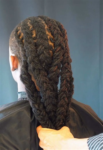 Retwist with Cornrows: Braided Locs Styling Guide