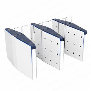 [Hot Item] Arc Bevel Airport Checkpoint High Accuracy Glass Turnstiles Gear Wheel Face Identify Speed Turnstiles Gates