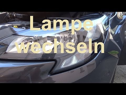 Opel Corsa E Abblendlicht wechseln H7 Lampe Opel Corsa Fahrlicht wechseln Glühlampe