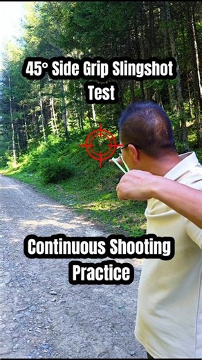 45° Side‑Grip Framed Slingshot Continuous Shooting Practice EP7