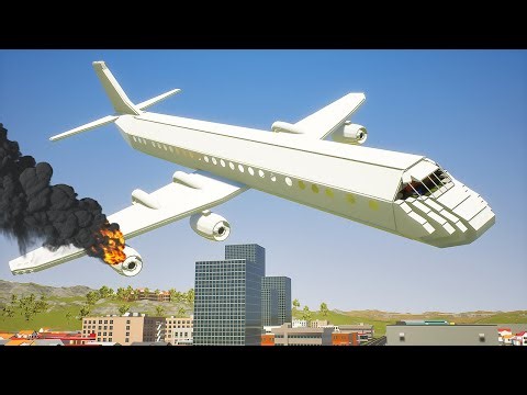 Realistic Lego Airplane Crashes | Brick Rigs