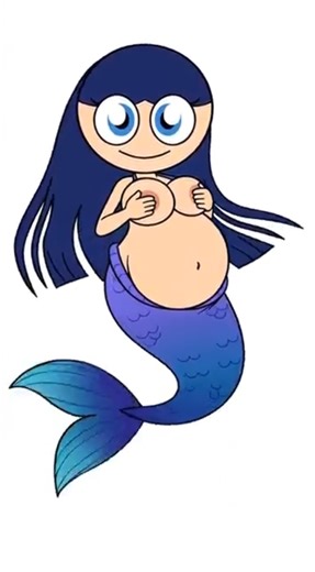 #cute mermaid bikini sexy biggest breast Belly grow hyperpregnancy