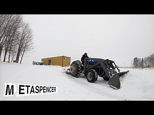 Plowing Snow with a 1960s Tractor