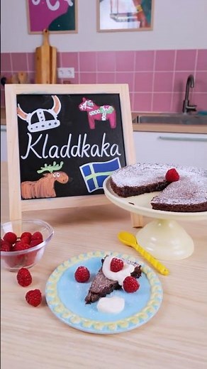 Kladdkaka: The Cake Everyone Thinks Is Raw But Actually Genius #foodshorts #recipe #chocolate