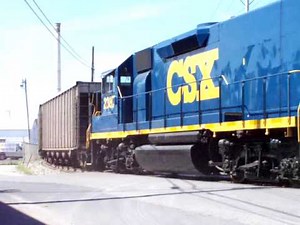 CSX Coal Train on Transfer Track 091809