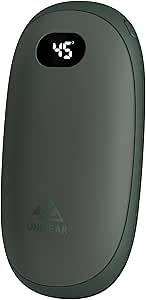 Unigear Hand Warmers Rechargeable, Reusable Portable Electric Hand Warmer 5200mAh USB Power Bank with Multi Heating Level from 95-131℉ and Digital Screen, Great for Raynauds, Outdoor, Camping, Hiking