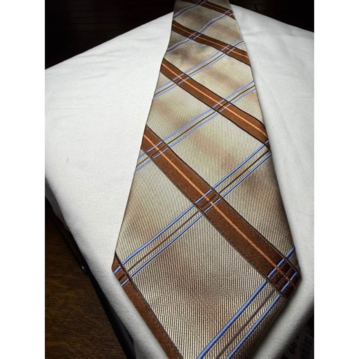 Jos A Bank Silk Tie Mens Brown Blue Plaid Luxury Italian Necktie - Etsy