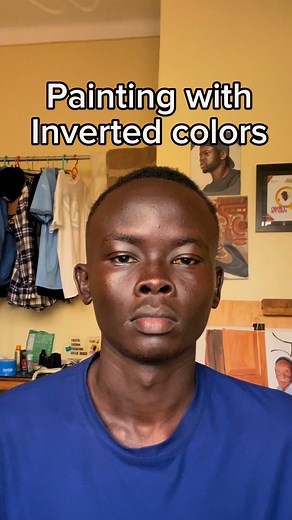 Inverted color painting Hot in Juba Aweilda Number One | Taban Peter Pal