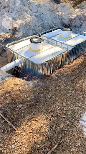 IBC Tote Septic DIY Campground Bathroom System - How to Prevent Collapse