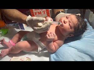 Newborn Baby Initial Check-Up in Delivery Room | First Medical Examination After Birth