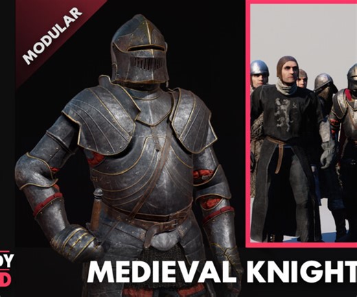 ArtStation - Medieval Knights - Modular | Game Assets