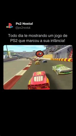 Ps2 Nostal on Instagram: "👉 Siga ( @ps2nostal ) se fez parte da elite do PS2 e se ele marcou a sua infância! Disney•Pixar Cars (Carros) no PS2 foi aquele jogo que muita gente começou achando “ah, é infantil”… e terminou viciado 🏁🔥. Ele conseguiu fazer algo raro: pegar um filme famoso e transformar em um jogo realmente divertido. Controlar o Relâmpago McQueen em Radiator Springs era quase como viver dentro do filme. As corridas eram simples, mas bem feitas, com pistas cheias de personalidade,