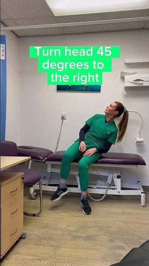 Doctor demonstrates how to get rid of vertigo #BPPV #vertigo #epley #BrandtDaroff