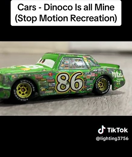 Dinoco Is all Mine Stop Motion Remake #fypシ゚viral #dinocoisallmine #stopmotion #cars #lightningmcqueen #rayomcqueen #disneypixar