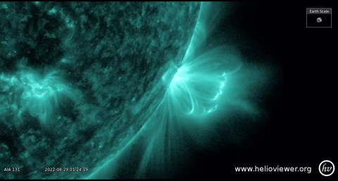 Departing sunspot delivered several strong flares in amazing time-lapse
