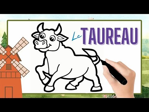 Comment dessiner un taureau facilement | Dessin taureau facile & coloriage par étapes