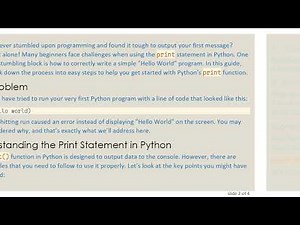 Mastering the print Statement in Python