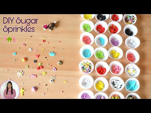 DIY Edible Sugar Sprinkles | Easy & Cheap Homemade Sprinkles | Decoration for Cakes & Cupcakes