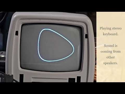 Scope CRT TV music sound visualizer