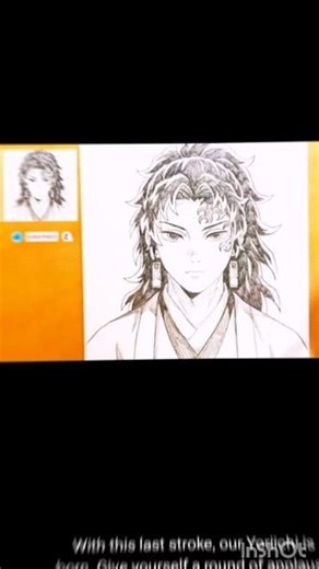 Drawing Mahesh - My Original Demon Slayer OC | Detailed Pencil Sketch